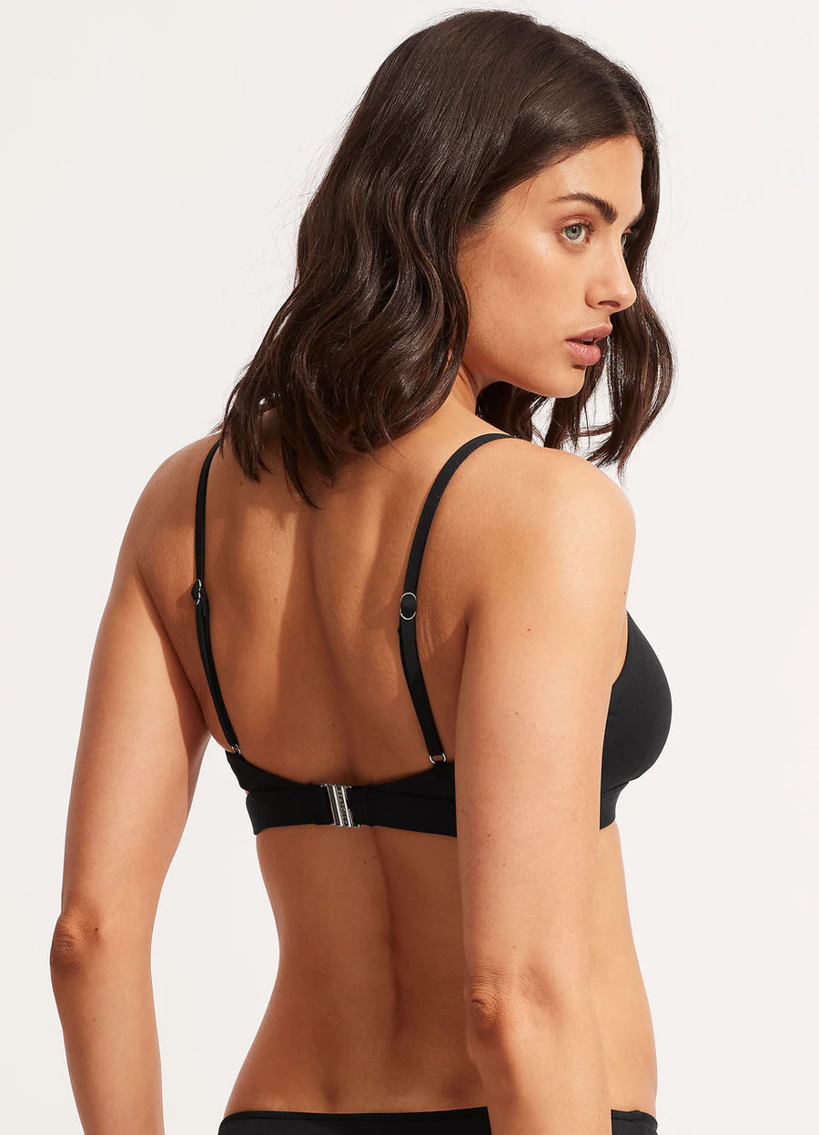 Seafolly Collective Black Hybrid Bralette Top