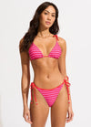Seafolly Mesh Effect Chilli Red Slide Triangle Top