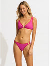 Seafolly Beach Bound Hot Pink Ring Side Hipster Bottom