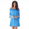 SALE Beach House Style Crochet Soleil Paradise Peri Kelsea Lace Smocked Off The Shoulder Dress