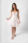 KOY Resort Miami Luxe White Strappy Mini Dress