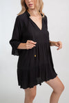 KOY Resort Miami Black Boho Tunic Dress