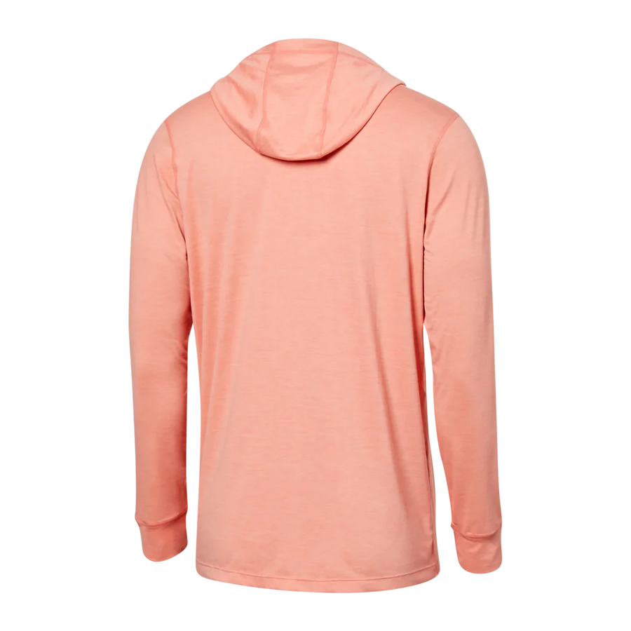 SAXX DropTemp All Day Cooling Burnt Coral Heather Hoodie