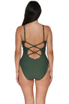 Sunsets Island Green Veronica One Piece