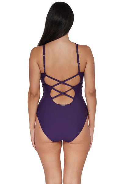 Sunsets Paradise Plum Veronica One Piece