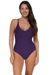 Sunsets Paradise Plum Veronica One Piece