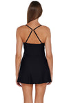 Sunsets Black Naomi Swim Dress One Piece