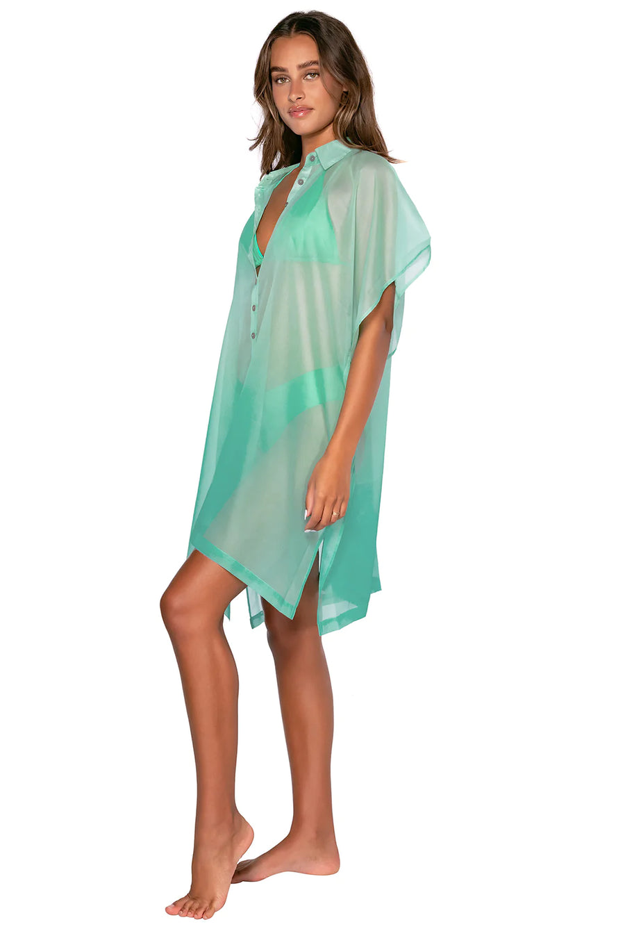 Sunsets Mint Shore Thing Tunic