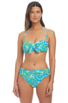 Bleu Rod Beattie More Is More Tie Front Bandeau Top