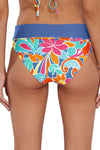 Sunsets Festive Floral Sandbar Rib Capri High Waist Bottom