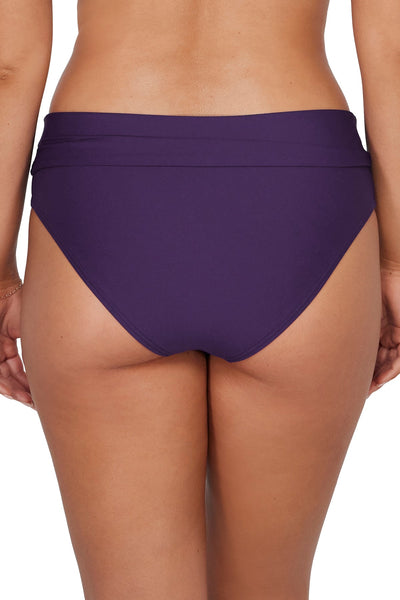 Sunsets Paradise Plum Capri High Waist Bottom