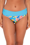 Sunsets Shoreline Petals Capri High Waist Bottom