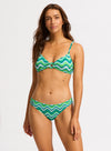 SALE Seafolly Neue Wave Jade Ring Front Bralette Top