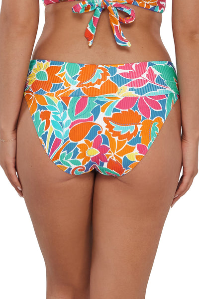 Sunsets Festive Floral Sandbar Rib Hannah High Waist Bottom