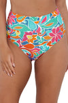 Sunsets Festive Floral Sandbar Rib Hannah High Waist Bottom