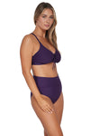 Sunsets Paradise Plum Hannah High Waist Bottom