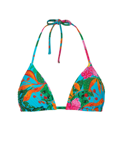 PQ Swim Zinnia Embroidered Tri Top