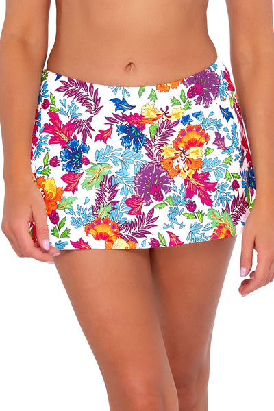 Sunsets Camilla Flora Sporty Swim Skirt