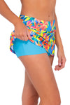 Sunsets Shoreline Petals Sporty Swim Skirt