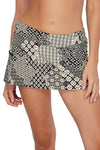 Sunsets Venice Seagrass Texture Sporty Swim Skirt Bottom