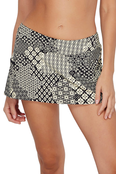 Sunsets Venice Seagrass Texture Sporty Swim Skirt Bottom