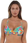 Sunsets Festive Floral Sandbar Rib Crossroads Underwire Top