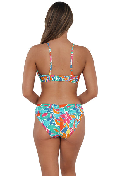 Sunsets Festive Floral Sandbar Rib Crossroads Underwire Top