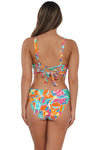 Sunsets Festive Floral Sandbar Rib Elsie Top