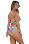 Sunsets Festive Floral Sandbar Rib Elsie Top