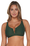 Sunsets Island Green Vienna V-Wire Top