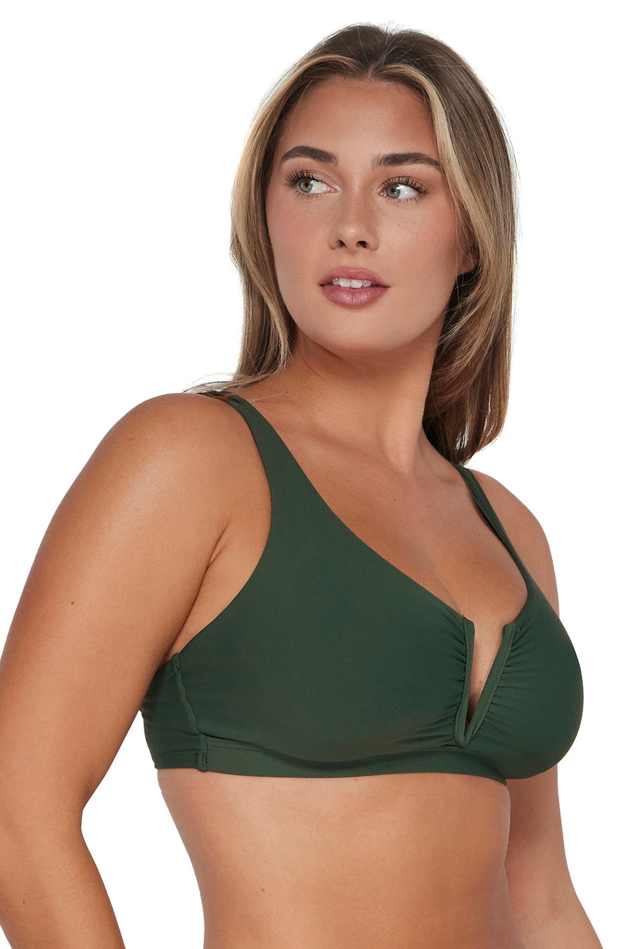 Sunsets Island Green Vienna V-Wire Top