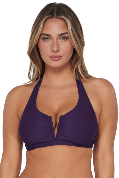 Sunsets Paradise Plum Vienna V-Wire Top