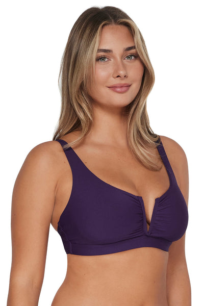 Sunsets Paradise Plum Vienna V-Wire Top