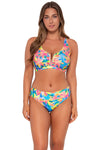 Sunsets Shoreline Petals Hannah High Waist Bottom