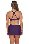 Sunsets Paradise Plum Sporty Swim Skirt Bottom