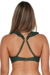 Sunsets Island Green Willa Wireless Top