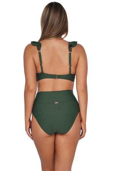 Sunsets Island Green Willa Wireless Top