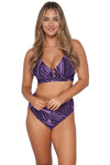 Sunsets Mystic Palms Annie High Waist Bottom