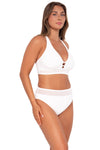 Sunsets White Lily Annie High Waist Bottom