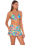 Sunsets Shoreline Petals Sporty Swim Skirt