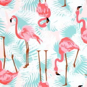 Ruffle Butts Flamingo Swim Trunks