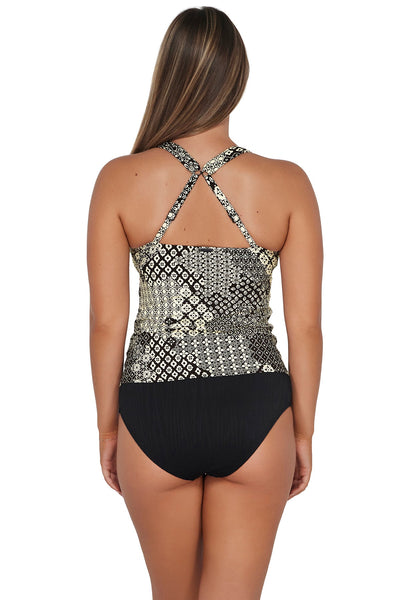 Sunsets Venice Seagrass Texture Elsie Tankini Top