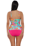 Sunsets Festive Floral Sandbar Rib Zuri V-Wire Tankini Top