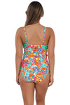 Sunsets Festive Floral Sandbar Rib Zuri V-Wire Tankini Top