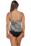 Sunsets Venice Seagrass Texture Zuri V-Wire Tankini Top