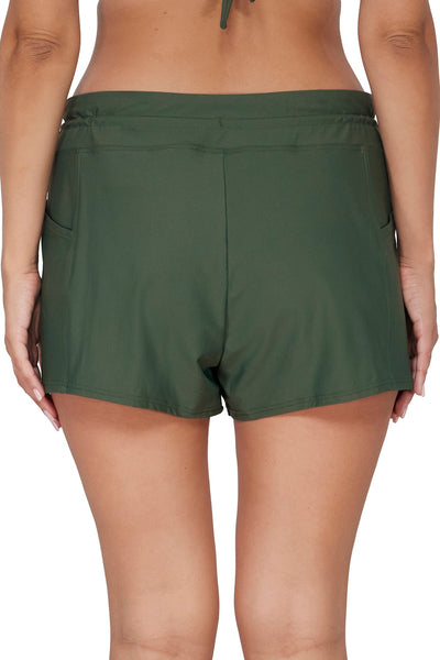 Sunsets Escape Island Green Laguna Swim Short Bottom