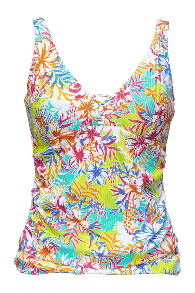 Sunsets Escape Botanical Bliss Sandbar Rib Emerson Tankini Top