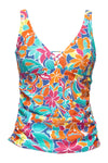 Sunsets Escape Festive Floral Sandbar Rib Emerson Tankini Top