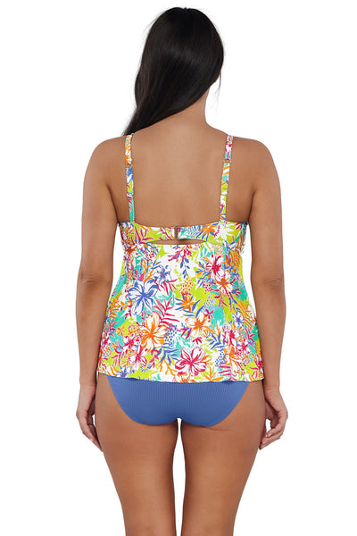 Sunsets Escape Botanical Bliss Sandbar Rib Tori Tankini Top