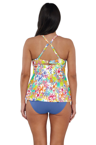 Sunsets Escape Botanical Bliss Sandbar Rib Tori Tankini Top